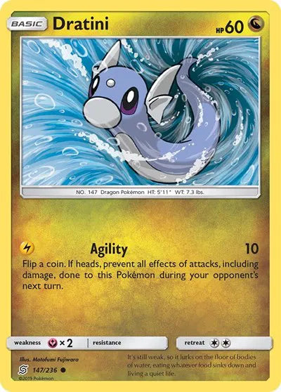 147/236 Dratini Reverse Holo - Unified Minds