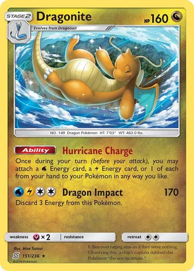 151/236 Dragonite Reverse Holo - Unified Minds