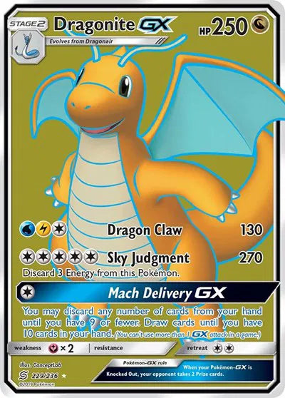 229/236 Dragonite GX - Unified Minds
