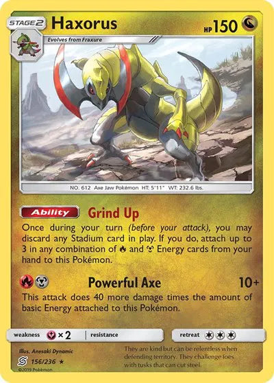 156/236 Haxorus Reverse Holo - Unified Minds
