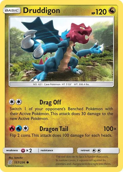 157/236 Druddigon Reverse Holo - Unified Minds