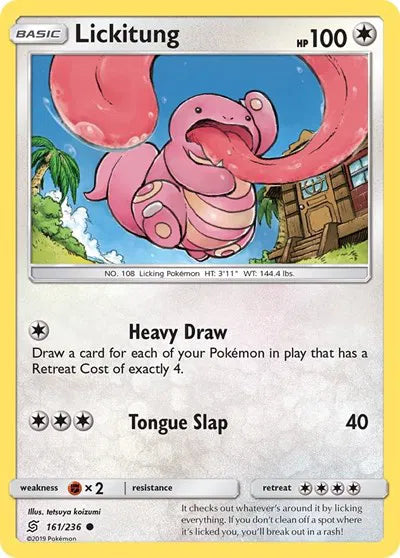 161/236 Lickitung Reverse Holo - Unified Minds