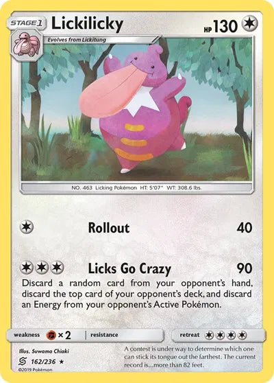 162/236 Lickilicky Reverse Holo - Unified Minds
