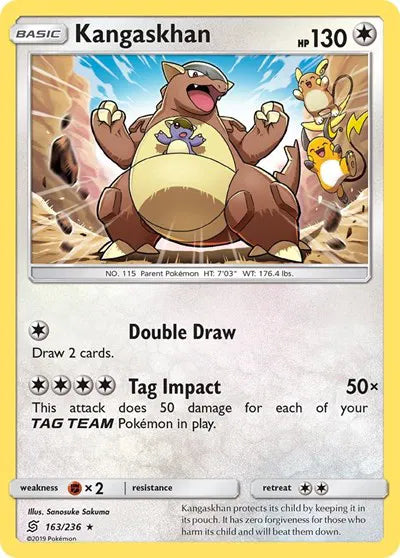 163/236 Kangaskhan Reverse Holo - Unified Minds