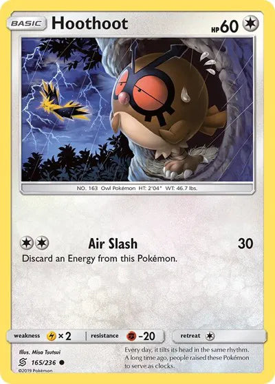 165/236 Hoothoot Reverse Holo - Unified Minds