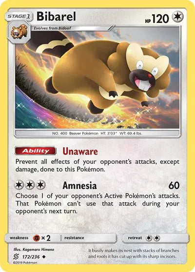 172/236 Bibarel Reverse Holo - Unified Minds