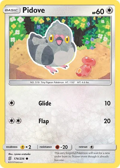 174/236 Pidove Reverse Holo - Unified Minds