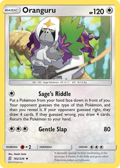 182/236 Oranguru Reverse Holo - Unified Minds