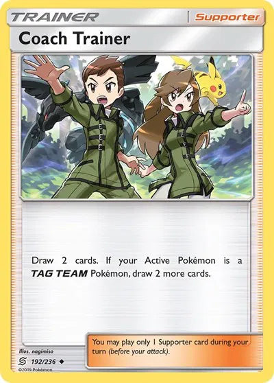 192/236 Coach Trainer Reverse Holo - Unified Minds