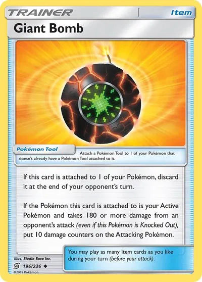 196/236 Giant Bomb Reverse Holo - Unified Minds