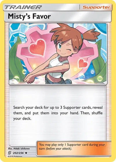 202/236 Misty's Favor Reverse Holo - Unified Minds