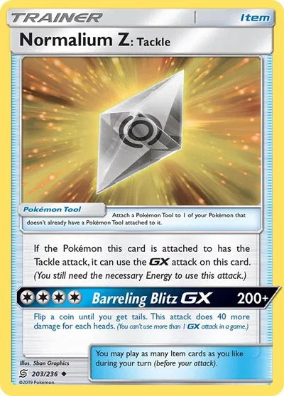 203/236 Normalium Z: Tackle Reverse Holo - Unified Minds