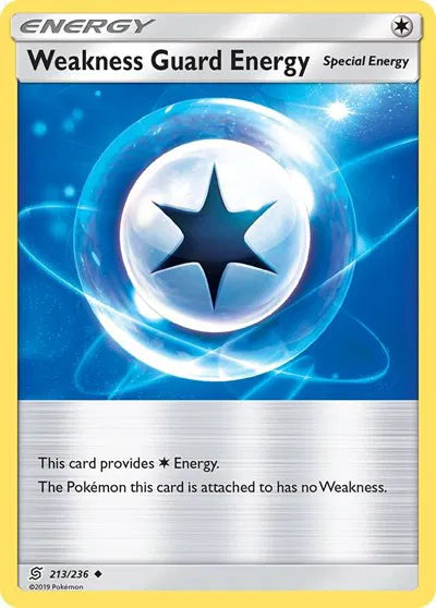 213/236 Weakness Guard Energy Reverse Holo - Unified Minds
