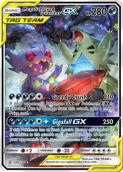 226/236 Mega Sableye & Tyranitar GX - Unified Minds