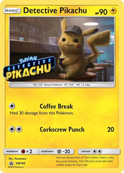 SM190 Detective Pikachu (Stamped)