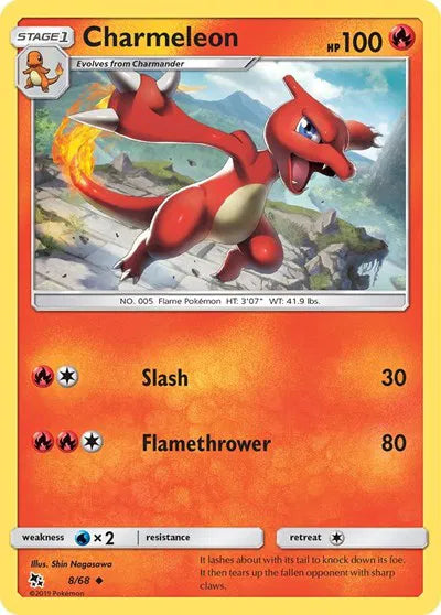 8/68 Charmeleon Reverse Holo
