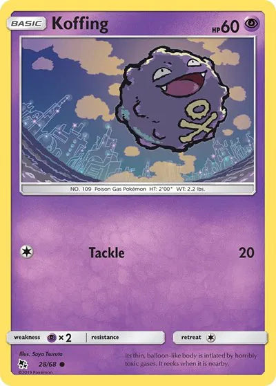 28/68 Koffing Reverse Holo