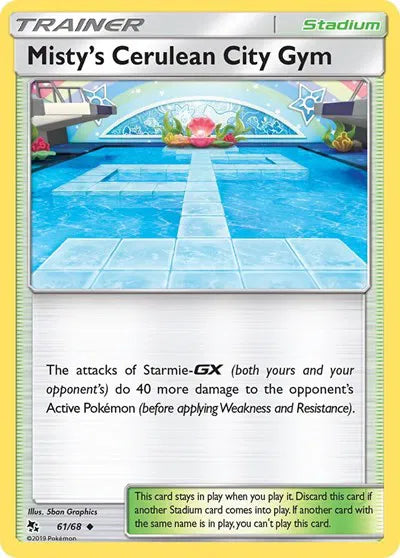 61/68 Misty's Cerulean City Gym Reverse Holo
