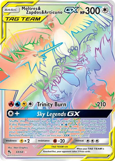 69/68 Moltres & Zapdos & Articuno GX