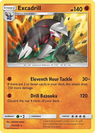 115/236 Excadrill Reverse Holo
