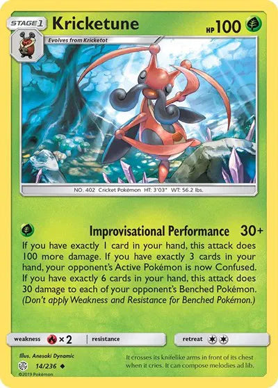 14/236 Kricketune Reverse Holo - Cosmic Eclipse