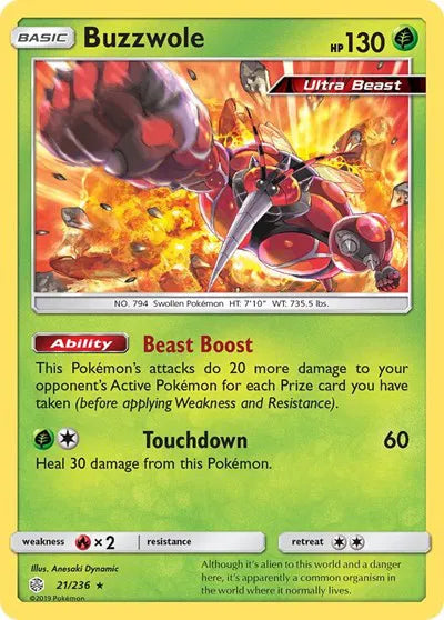 21/236 Buzzwole Holofoil - Cosmic Eclipse