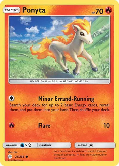 23/236 Ponyta Reverse Holo - Cosmic Eclipse