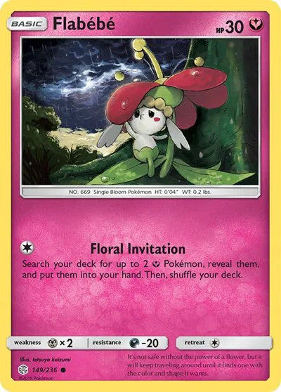 149/236 Flabébé Reverse Holo - Cosmic Eclipse