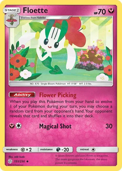 151/236 Floette Reverse Holo - Cosmic Eclipse