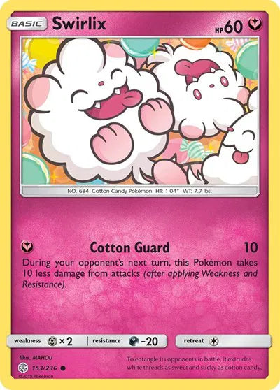 153/236 Swirlix Reverse Holo - Cosmic Eclipse