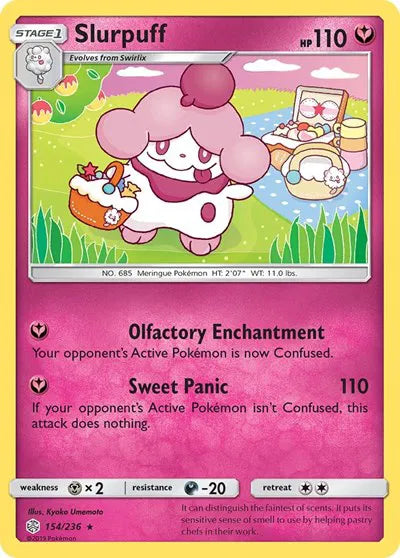 154/236 Slurpuff Reverse Holo - Cosmic Eclipse