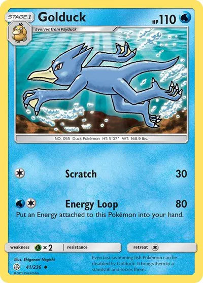 41/236 Golduck Reverse Holo - Cosmic Eclipse