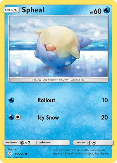 49/236 Spheal Reverse Holo - Cosmic Eclipse