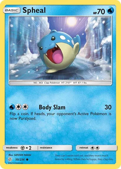 50/236 Spheal Reverse Holo - Cosmic Eclipse