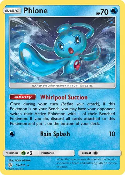 57/236 Phione Reverse Holo - Cosmic Eclipse