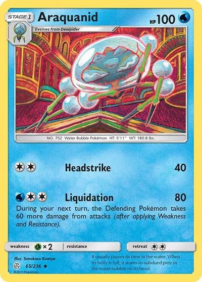 65/236 Araquanid Reverse Holo - Cosmic Eclipse