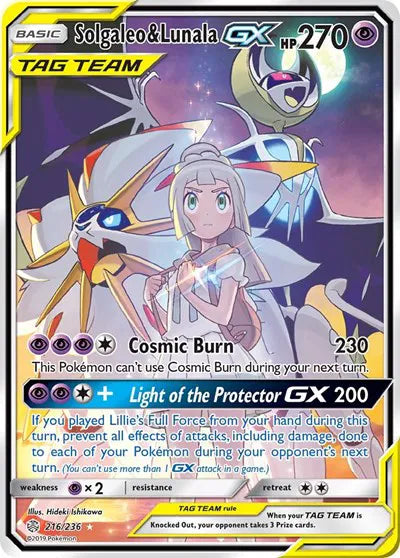 216/236 Solgaleo & Lunala GX - Cosmic Eclipse