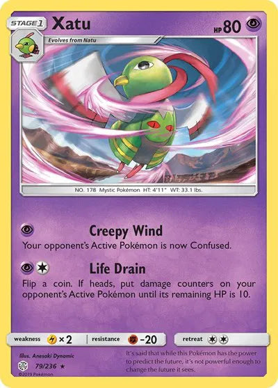 79/236 Xatu Reverse Holo - Cosmic Eclipse