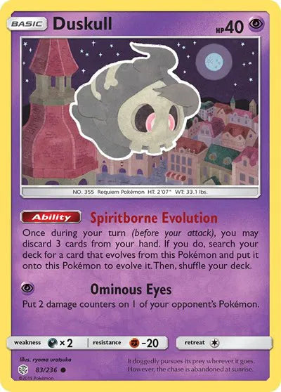 83/236 Duskull Reverse Holo - Cosmic Eclipse