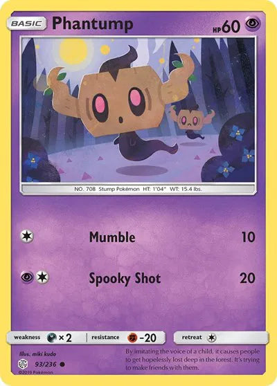 93/236 Phantump Reverse Holo - Cosmic Eclipse