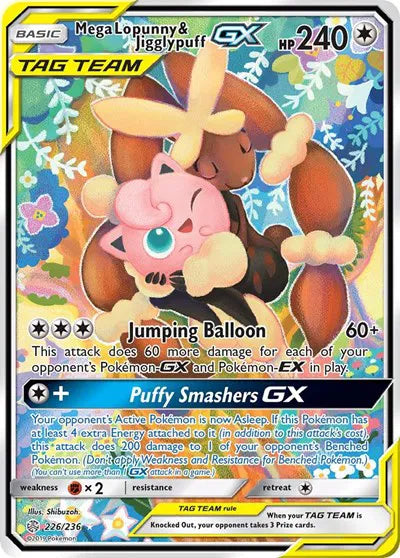 226/236 Mega Lopunny & Jigglypuff GX - Cosmic Eclipse