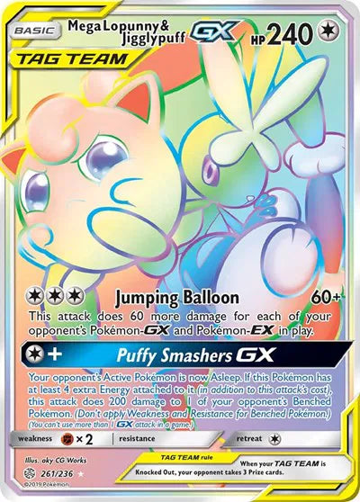 261/236 Mega Lopunny & Jigglypuff GX - Cosmic Eclipse