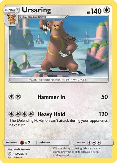 172/236 Ursaring Reverse Holo - Cosmic Eclipse