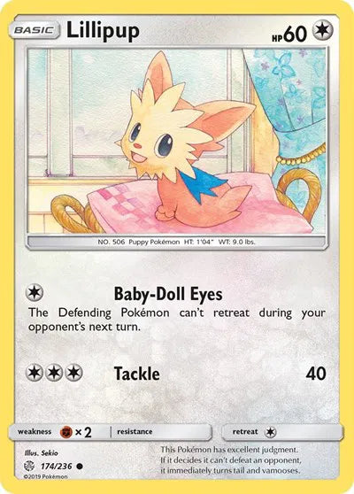 174/236 Lillipup Reverse Holo - Cosmic Eclipse