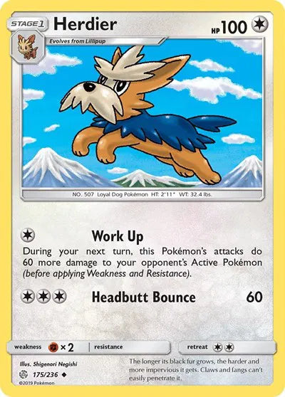175/236 Herdier Reverse Holo - Cosmic Eclipse