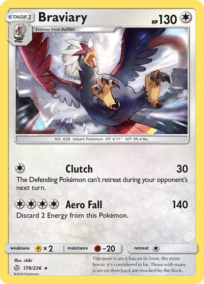 178/236 Braviary Reverse Holo - Cosmic Eclipse