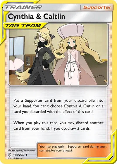 189/236 Cynthia & Caitlin Reverse Holo - Cosmic Eclipse