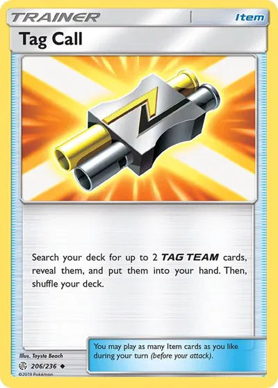 206/236 Tag Call Reverse Holo - Cosmic Eclipse