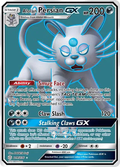 219/236 Alolan Persian GX - Cosmic Eclipse