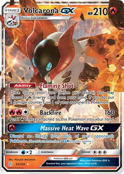 35/236 Volcarona GX - Cosmic Eclipse